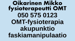 Oikarinen Mikko fysioterapeutti OMT logo